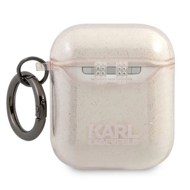 Чехол Karl Lagerfeld Karl's Head для AirPods 2/1 Gold (KLA2UKHGD)