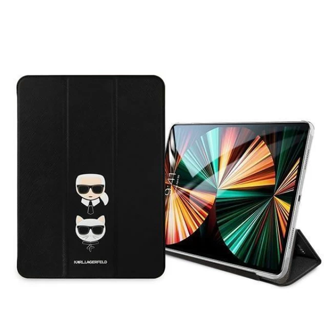 Чехол Karl Lagerfeld Saffiano Karl &Choupette для iPad Pro 11 2021 Black (KF000719-0)