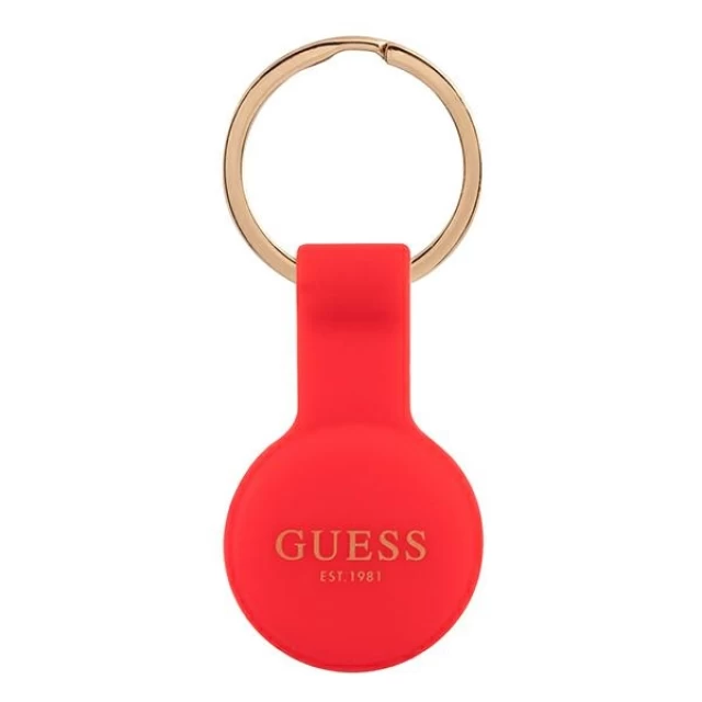 Чохол-брелок Guess Silicone для AirTag Red (GUATSGER)