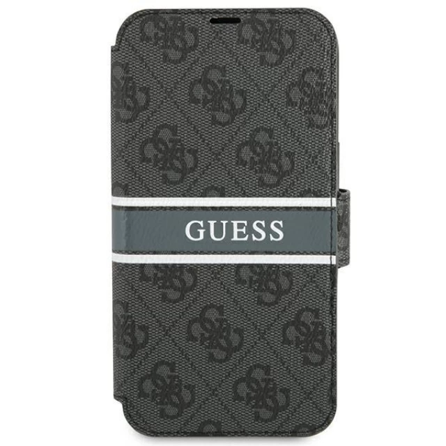 Чехол Guess 4G Stripe для iPhone 13 Pro Max Grey (GUBKP13X4GDGR)