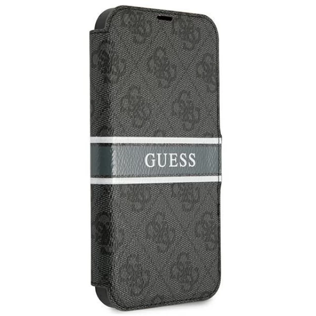 Чехол Guess 4G Stripe для iPhone 13 Pro Max Grey (GUBKP13X4GDGR)