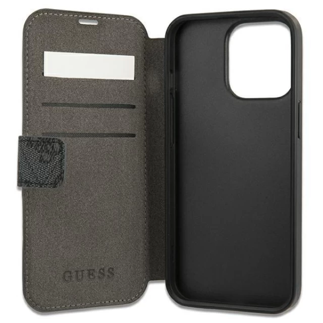 Чехол Guess 4G Stripe для iPhone 13 Pro Max Grey (GUBKP13X4GDGR)