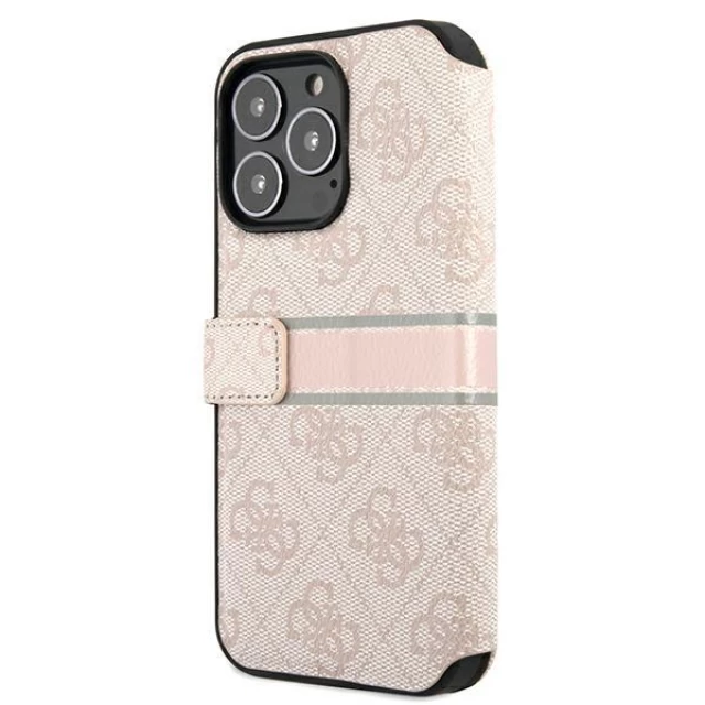 Чехол Guess 4G Stripe для iPhone 13 Pro Pink (GUBKP13L4GDPI)