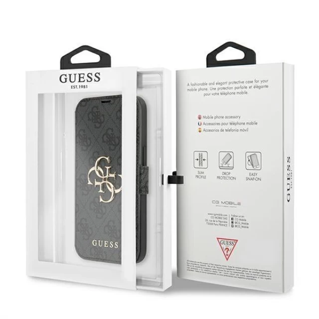 Чохол Guess 4G Big Metal Logo для iPhone 13 mini Grey (GUBKP13S4GMGGR)