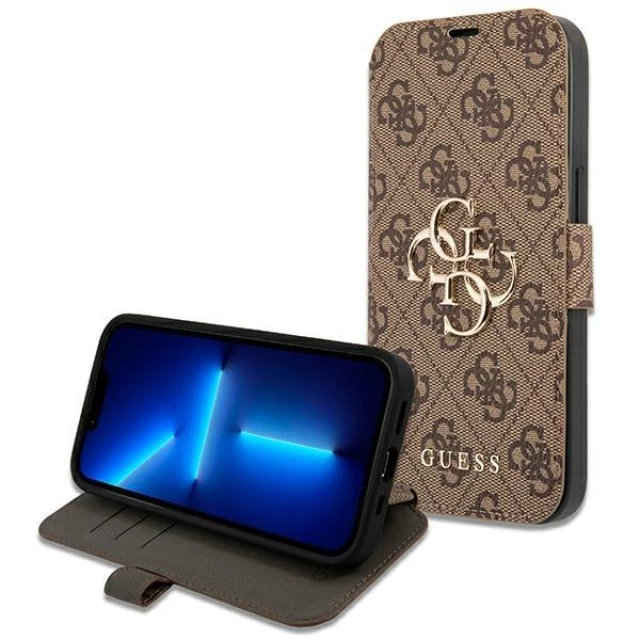 Чохол Guess 4G Big Metal Logo для iPhone 13 mini Brown (GUBKP13S4GMGBR)