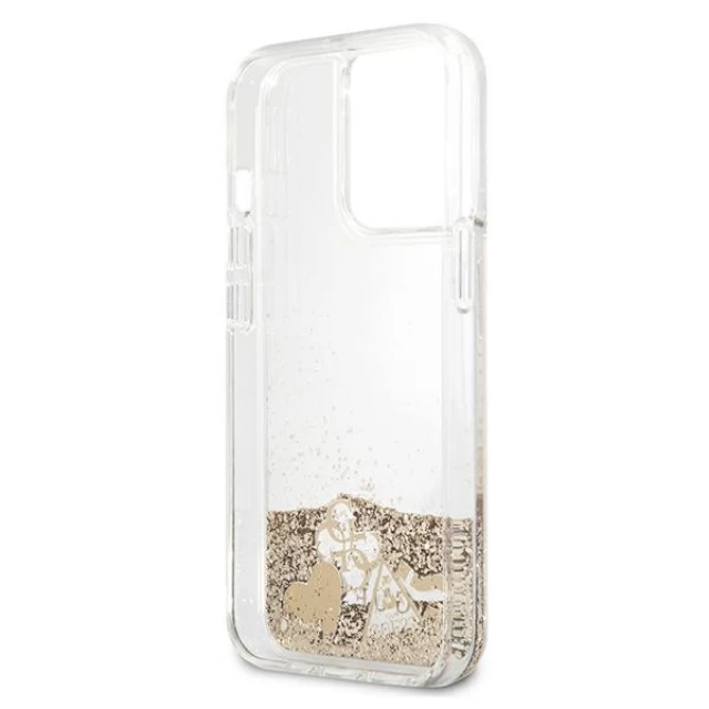 Чохол Guess Glitter Charms для iPhone 13 Pro Max Gold (GUHCP13XGLHFLGO)