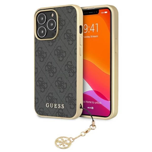 Чохол Guess Charms Collection для iPhone 13 Pro Grey (GUHCP13LGF4GGR)