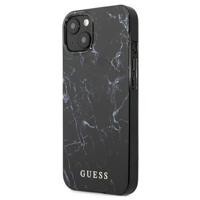 Чохол Guess Marble для iPhone 13 mini Black (GUHCP13SPCUMABK)