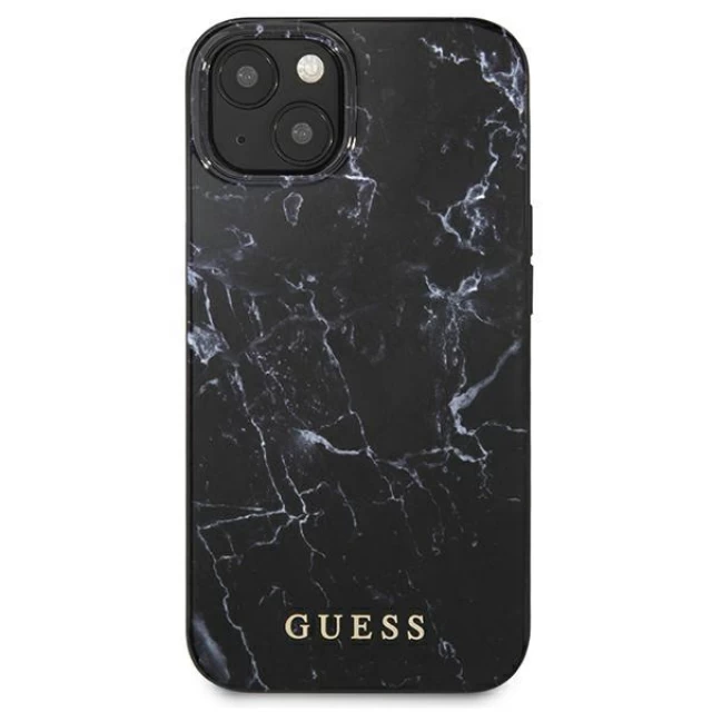 Чехол Guess Marble для iPhone 13 mini Black (GUHCP13SPCUMABK)