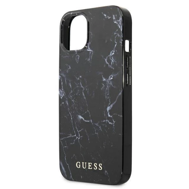 Чохол Guess Marble для iPhone 13 mini Black (GUHCP13SPCUMABK)