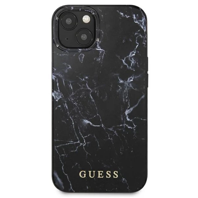 Чохол Guess Marble для iPhone 13 Black (GUHCP13MPCUMABK)