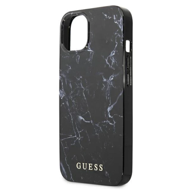 Чехол Guess Marble для iPhone 13 Black (GUHCP13MPCUMABK)