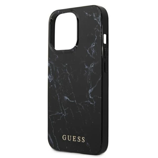 Чохол Guess Marble для iPhone 13 Pro Black (GUHCP13LPCUMABK)