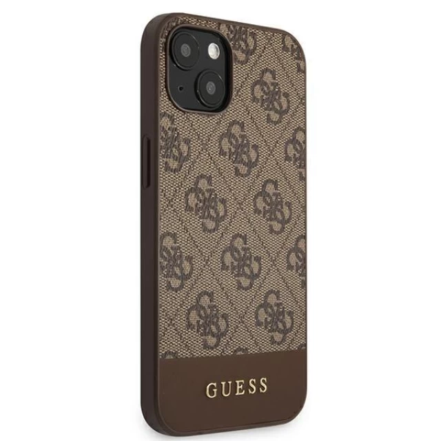 Чехол Guess Stripe Collection для iPhone 13 Brown (GUHCP13MG4GLBR)