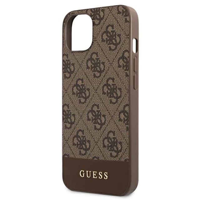 Чохол Guess Stripe Collection для iPhone 13 Brown (GUHCP13MG4GLBR)