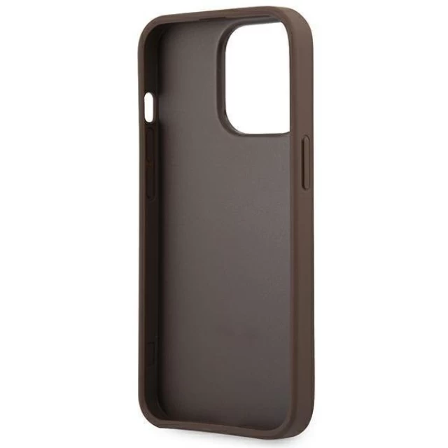 Чехол Guess Stripe Collection для iPhone 13 Pro Brown (GUHCP13LG4GLBR)