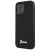 Чохол Guess Silicone Script Gold Logo для iPhone 13 Pro Max Black (GUHCP13XLSLMGBK)