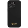 Чохол Guess Silicone Script Gold Logo для iPhone 13 Pro Max Black (GUHCP13XLSLMGBK)