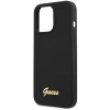 Чехол Guess Silicone Script Gold Logo для iPhone 13 Pro Max Black (GUHCP13XLSLMGBK)