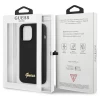 Чохол Guess Silicone Script Gold Logo для iPhone 13 Pro Max Black (GUHCP13XLSLMGBK)