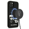 Чехол Karl Lagerfeld Karl and Choupette для iPhone 13 Black with MagSafe (KLHMP13MSSKCK)