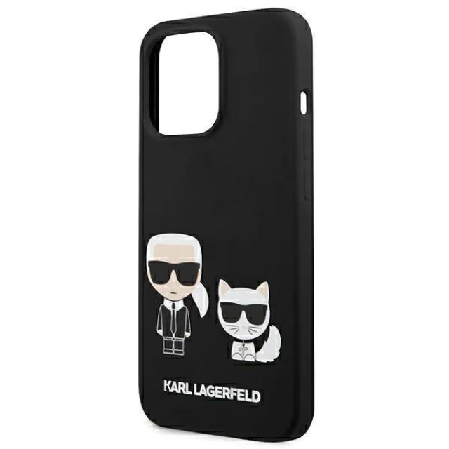 Чехол Karl Lagerfeld Karl and Choupette для iPhone 13 Pro Max Black with MagSafe (KLHMP13XSSKCK)