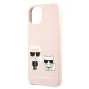 Чохол Karl Lagerfeld Iconic Karl and Choupette для iPhone 13 Pink with MagSafe (KLHMP13MSSKCI)