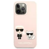 Чохол Karl Lagerfeld Iconic Karl and Choupette для iPhone 13 Pro Pink (KLHMP13LSSKCI)