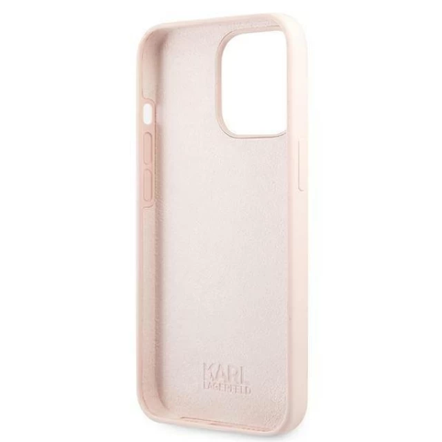 Чохол Karl Lagerfeld Iconic Karl and Choupette для iPhone 13 Pro Pink (KLHMP13LSSKCI)