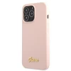 Чохол Guess Silicone Script Logo для iPhone 13 Pro Max Pink with MagSafe (GUHMP13XLSLMGLP)