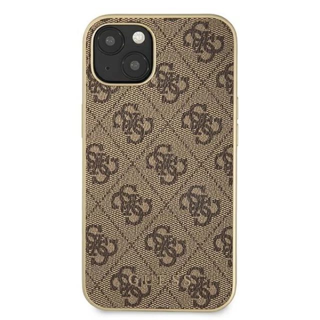 Чехол Guess 4G Collection для iPhone 13 Brown with MagSafe Brown (GUHMP13MG4GB)