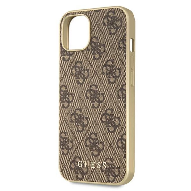 Чохол Guess 4G Collection для iPhone 13 Brown with MagSafe Brown (GUHMP13MG4GB)