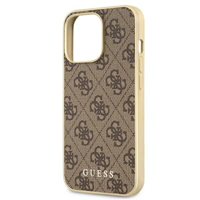 Чехол Guess 4G Collection для iPhone 13 Pro Brown with MagSafe Brown (GUHMP13LG4GB)