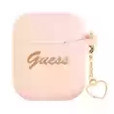 Чохол Guess Silicone Charm Collection для AirPods 2/1 Pink (GUA2LSCHSP)