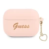 Чохол Guess Silicone Charm Collection для AirPods Pro Pink (GUAPLSCHSP)