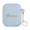 Чохол Guess Silicone Charm Collection для AirPods 2/1 Blue (GUA2LSCHSB)