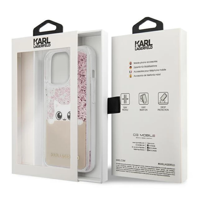 Чохол Karl Lagerfeld Peek a Boo для iPhone 13 Pro Pink (KLHCP13LPABGNU)