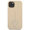 Чехол Guess Saffiano Triangle Logo для iPhone 13 Beige (GUHCP13MPSATLE)