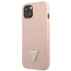 Чехол Guess Saffiano Triangle Logo для iPhone 13 Pink (GUHCP13MPSATLP)