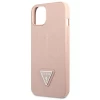 Чохол Guess Saffiano Triangle Logo для iPhone 13 Pink (GUHCP13MPSATLP)