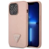 Чехол Guess Saffiano Triangle Logo для iPhone 13 Pro Max Pink (GUHCP13XPSATLP)