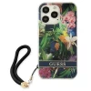Чехол Guess Flower Strap для iPhone 13 Pro Blue (GUHCP13LHFLSB)
