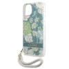 Чехол Guess Flower Strap для iPhone 13 Green (GUHCP13MHFLSN)