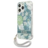 Чехол Guess Flower Strap для iPhone 13 Pro Green (GUHCP13LHFLSN)