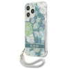 Чехол Guess Flower Strap для iPhone 13 Pro Max Green (GUHCP13XHFLSN)