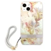 Чохол Guess Flower Strap для iPhone 13 mini Purple (GUHCP13SHFLSU)