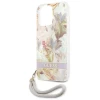 Чохол Guess Flower Strap для iPhone 13 Pro Max Purple (GUHCP13XHFLSU)