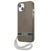 Чехол Guess Translucent Strap для iPhone 13 mini Black (GUHCP13SHTSGSK)