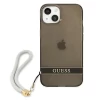 Чехол Guess Translucent Strap для iPhone 13 mini Black (GUHCP13SHTSGSK)