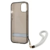 Чохол Guess Translucent Strap для iPhone 13 mini Black (GUHCP13SHTSGSK)